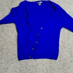 Blue cardigan